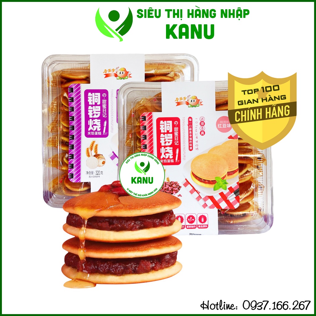 Bánh rán Doremon đậu đỏ khoai môn công nghệ Nhật Bản 320g (20 cái bánh ...