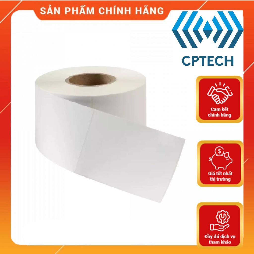 Giấy In Tem 50x70 mm Nhãn Mã Vạch Nhiệt 5x7 cm (Tem Đứng) (Cuộn 30m ...