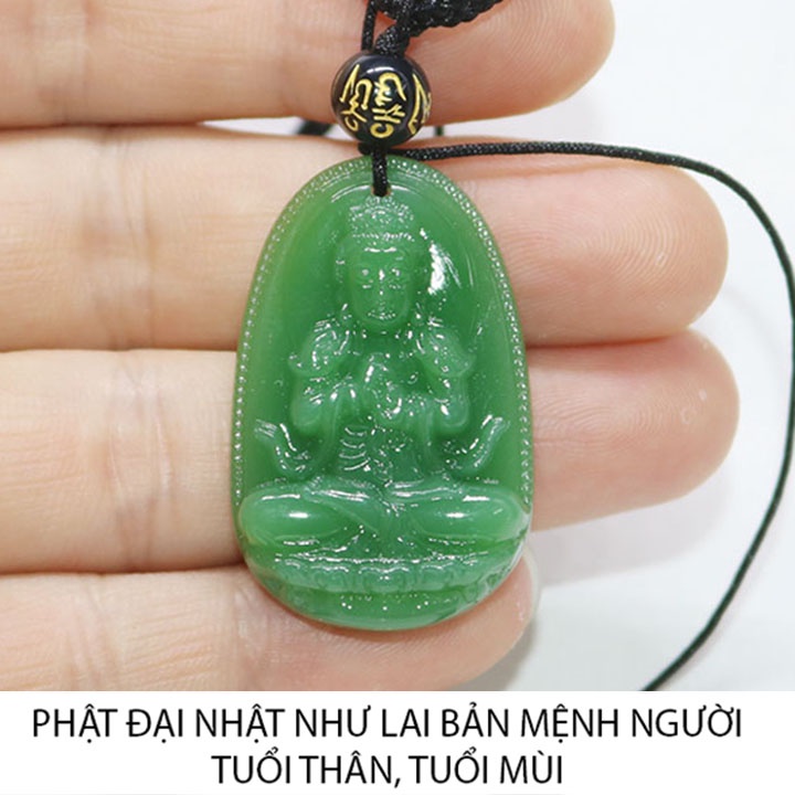 Dây chuyền phật Đại Nhật Như Lai Đại Nhật các mầu - Bản mệnh người tuổi Thân, Mùi -Tặng kèm theo dây