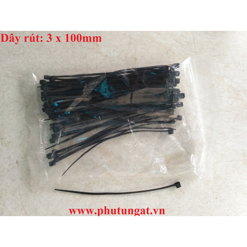 Dây rút 3x10mm , dây thắt màu đen (1bich) | Shopee Việt Nam