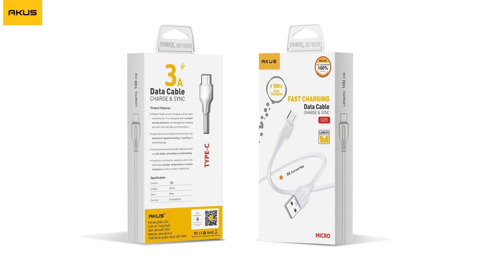 Mô tả Dây cáp sạc dành cho điện thoại AKUS-D25 - HÀNG CHÍNH HÃNG - 4