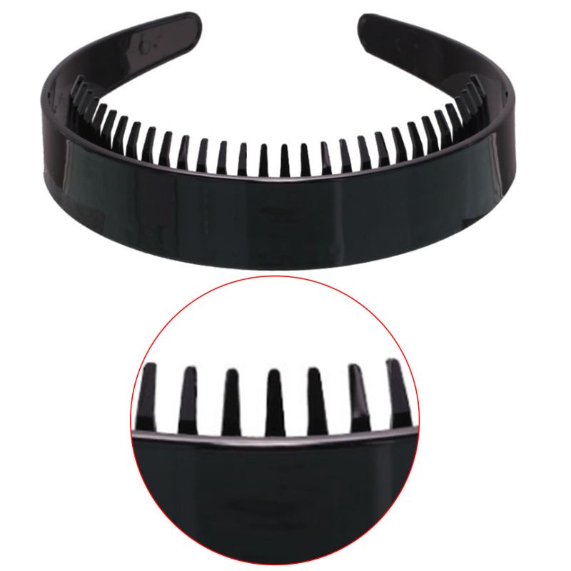 Cài Tóc Nhựa Màu Đen 2.5cm Có Răng Lược Cho Nữ