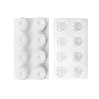 Trái Cây Mousse Trái Cây Khuôn Dừa Chanh Táo Anh Đào Xoài Lê Dâu Cam Pháp Món Tráng Miệng Bánh Silicon Mill