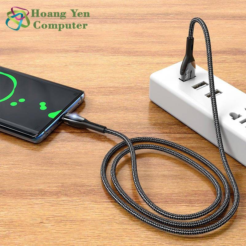 Cáp Sạc TYPE C Hoco U89 Cho Android Dây Dù 1.2M - BH 6 Tháng Chính Hãng (MÀU SẮC NGẪU NHIÊN) - Hoàng Yến Computer