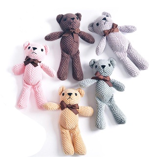 DELMERHOME Gấu Đồ Chơi Nhồi Bông 15cm Chìa Khóa Dễ Thương Mặt Dây Chuyền Đồ Chơi Trang Trí Tiệc Cưới Trang Trí Thú Nhồi Bông