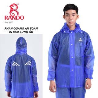 Áo Mưa Bộ Trong Suốt Đi Phượt, RANDO Chính Hãng, Nhựa Trong Thời Trang, Đi Mưa Không Thấm Nước