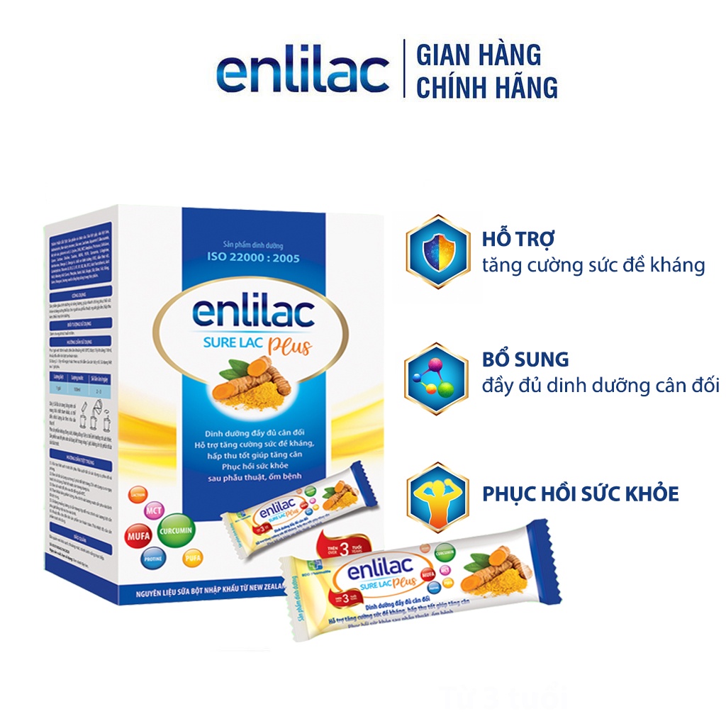 Sữa Bột Enlilac SureLac Plus, Dinh Dưỡng Cao, Năng Lượng Toàn Diện Cho ...