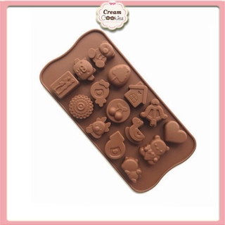 Khuôn Silicon Làm Socola,Thạch Rau Câu,Kẹo Dẻo,Pudding Trang Trí Hình VALENTIN LOVE 2