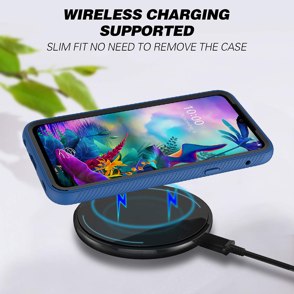 Dành Cho LG G8X ThinQ Full Body Hybrid Chống Trầy Xước Vỏ Bảo Vệ Giáp Chống Sốc