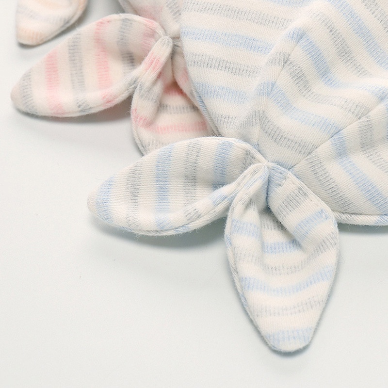 0-6 Months Baby Cute Ears Hat Soft Cotton Beanie Cap Headwear Infant Solid Color