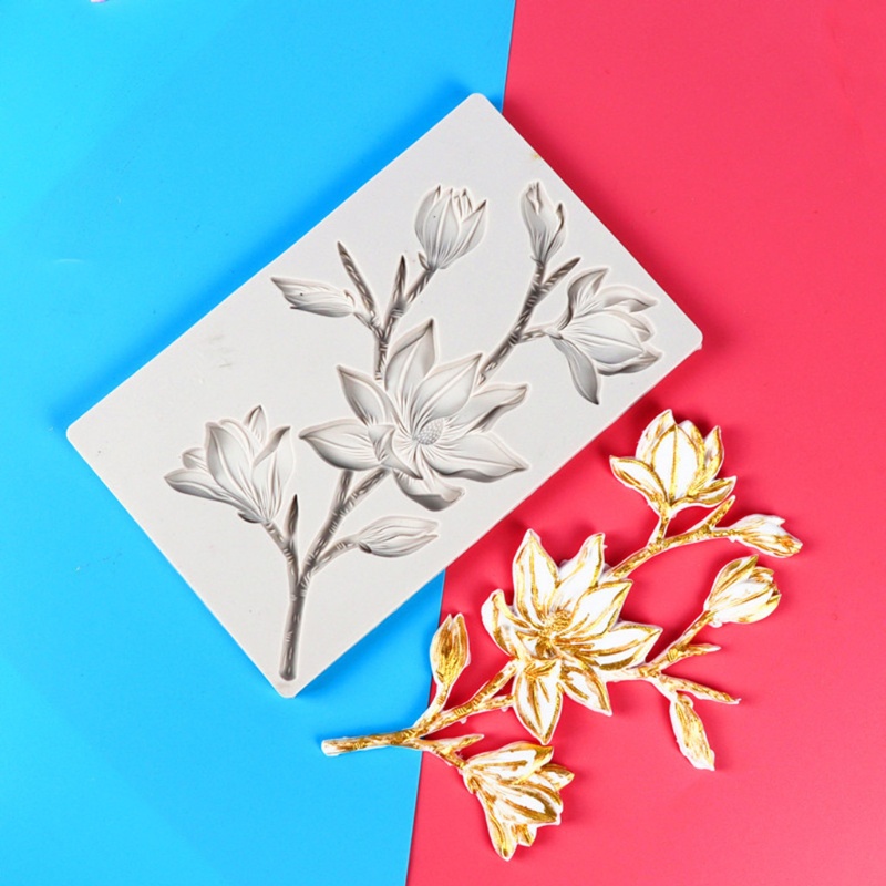 YU Mộc Lan Hình Hoa Khuôn 3D Handmade Thanh Thủ Công Nhà Bếp Nướng Fonda Gia Đình Nhà