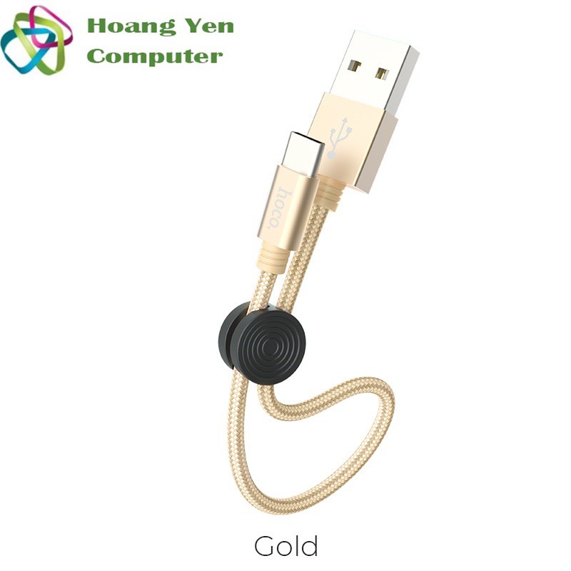 Cáp Sạc TYPE C Hoco X35 Dài 25CM Dây Dù Cho Android - BH 6 Tháng 1 đổi 1 (MÀU SẮC NGẪU NHIÊN) - Hoàng Yến Computer