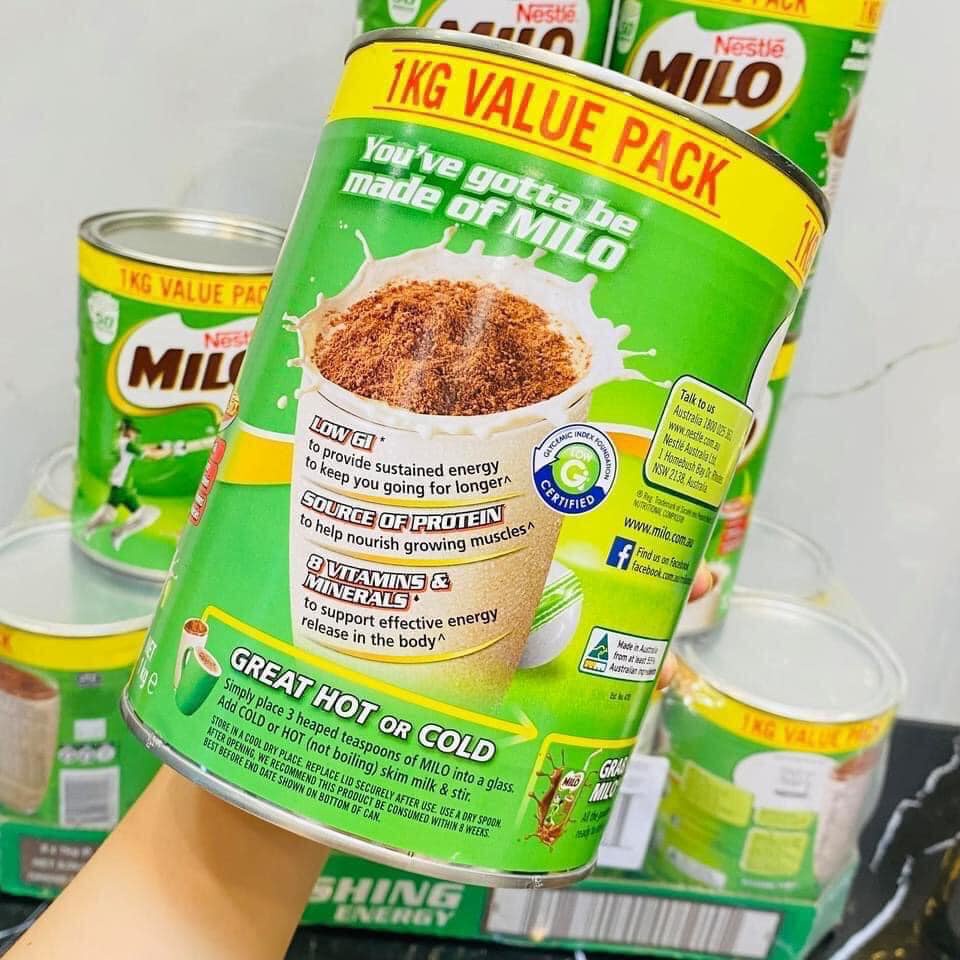 Sữa bột Millo Úc hộp 1kg Date mới nhất | Shopee Việt Nam