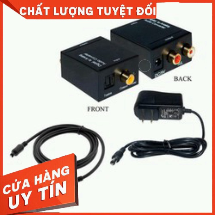 Bộ chuyển đổi - Bộ chuyển đổi Optican sang Audio Av kèm cáp Optican bảo ...
