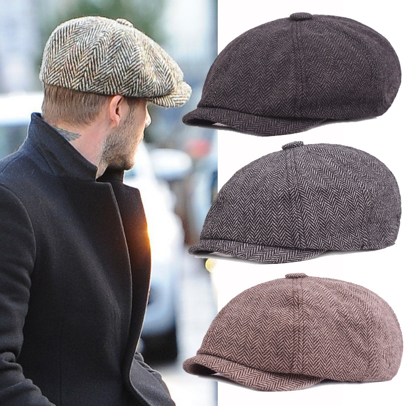 Mũ beret thiết kế phong cách thời trang cổ điển thịnh hành cho nam
