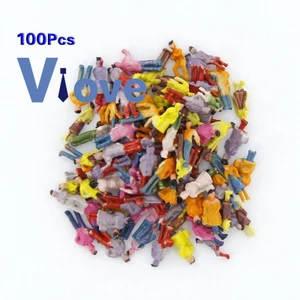 Set 100 mô hình người tỉ lệ 1/150 dùng cho mô hình tàu hỏa