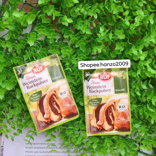 Bột nở hữu cơ cho bé Ruf / Bột nở hữu cơ Biovegan hanzomart