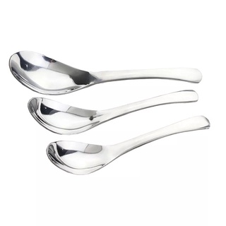 Inox 304 Set 3 Thìa Ngắn 3 Cỡ(muỗng)Ăn Cơm Phở ,Súp Đúng Chất Đủ Tiêu Chí Dày Đẹp Bóng Bền
