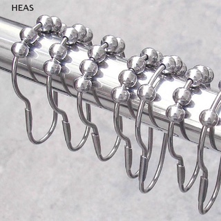 Ông 12 Chiếc Đánh Bóng Satin Niken 5 Con Lăn Màn Tắm Nhẫn Móc Tắm id