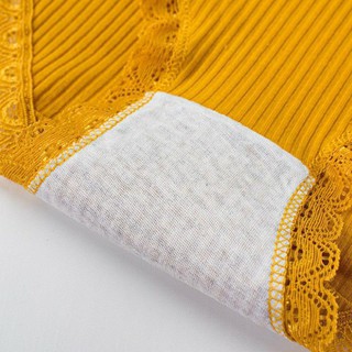 Quần Lót Coton Sợi Tre Phối Tăm Viền Ren (d)