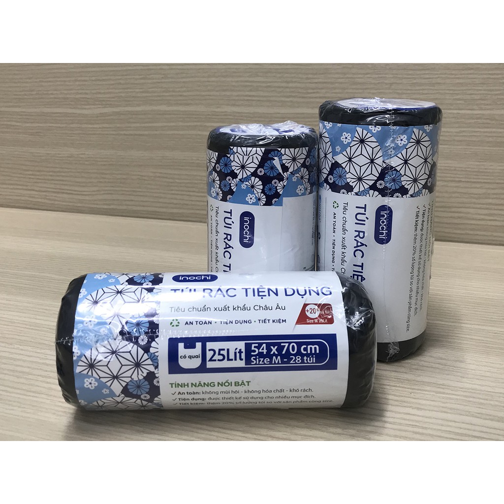 Túi Rác Tự Huỷ Inochi Có Quai Tiện Dụng 50L,Dạng Cuộn Màu Đen,Dài Hơn ...