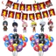 BH2 Naruto Chủ Đề Đảng Decoartion Bộ Trẻ Em Bé Chúc Mừng Sinh Nhật Biểu Ngữ Bánh Topper Xoay Treo Bóng Quà Tặng HB2