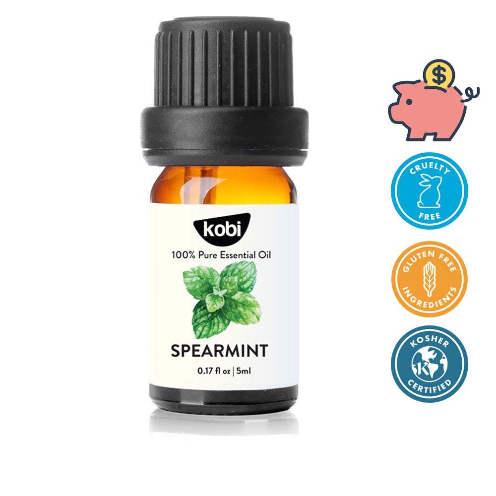 Tinh dầu Bạc Hà Lục Kobi Spearmint essential oil giúp thanh lọc không khí, giảm căng thẳng hiệu quả - 5ml