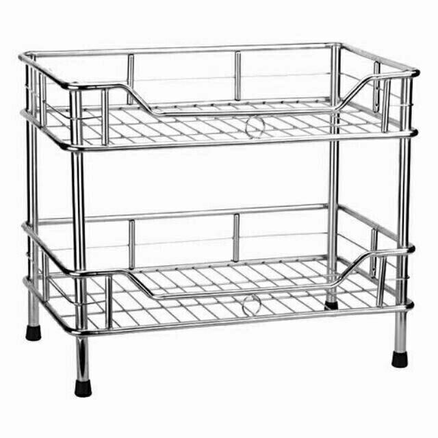 Kệ bát inox 2 tầng 50cm, 60cm | Shopee Việt Nam