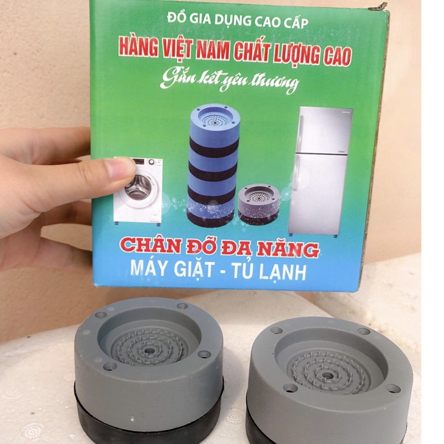 SÉT 4 CÁI ĐẾ KÊ CHỐNG RUNG CHÂN MÁY GIẶT ,CHỐNG ỒN SILICON ĐA NĂNG CAO CẤP