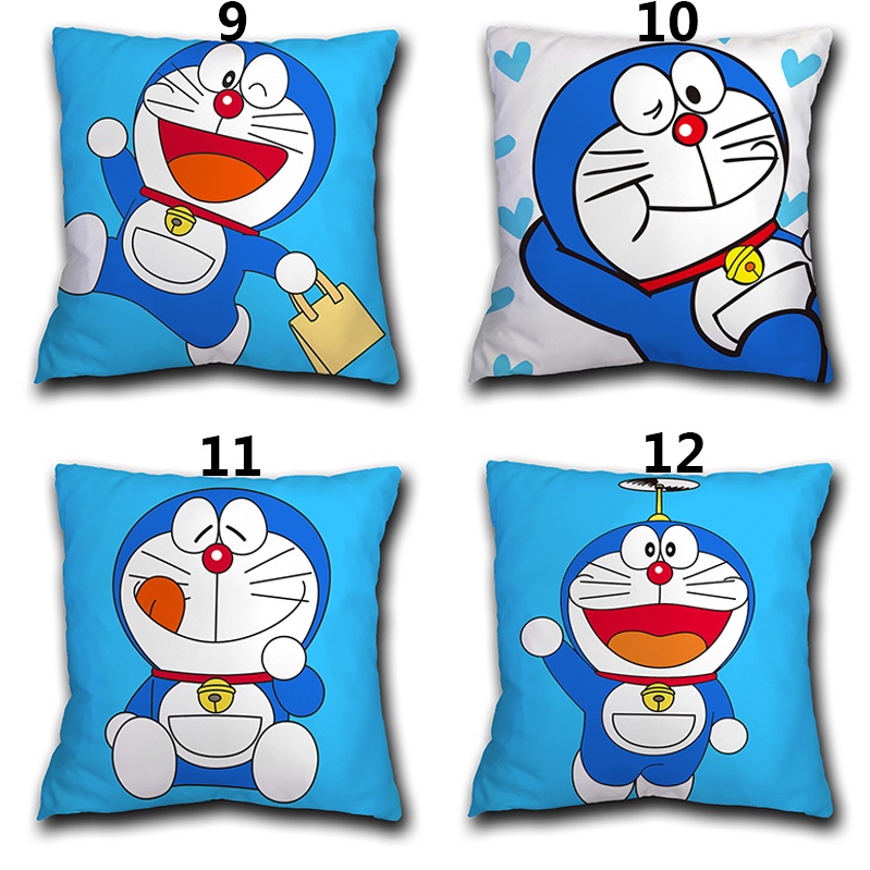 Áo gối vuông in hình Doraemon đáng yêu