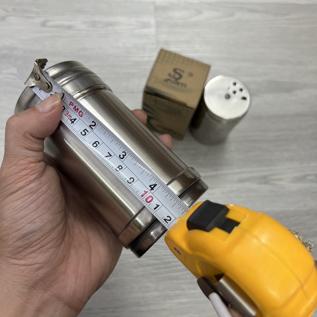 Hủ inox đựng tiêu và đựng tăm cao cấp có size lớn và nhỏ- chỉnh to nhỏ tiện lợi