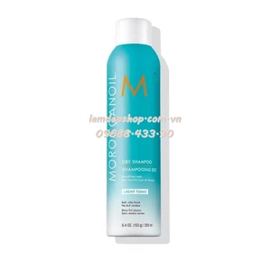 Dầu gội khô - Moroccanoil Dry Shampoo Light Tones - Dành cho tóc sáng màu (205ml) - LT