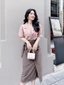 Áo sơ mi tơ cổ vest 2 màu công sở A563 KYMIE