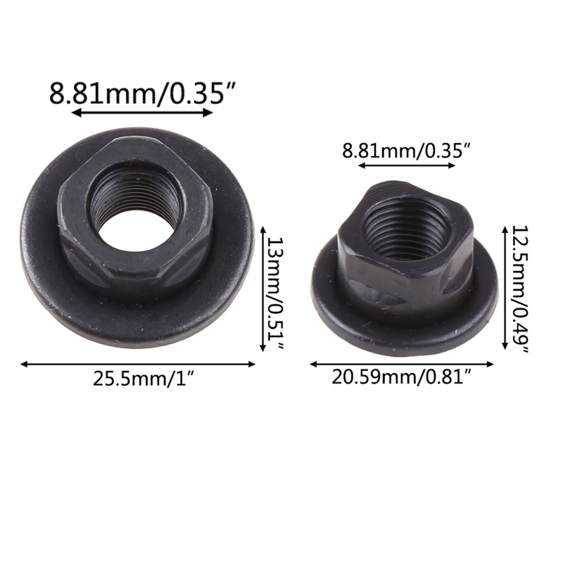 Đai ốc cố định bánh xe đạp trước và sau - Dành cho trục tiếp liệu