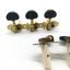 Trái Phải Cổ Điển Dây Đàn Guitar Chỉnh Chốt Đầu Máy Chỉnh Phím 3L3R Phụ Kiện Đàn Guitar Chuyên Nghiệp, Đen