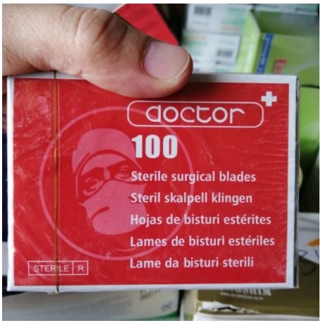 Dao Số 11, Dao Nặn Mụn Doctor Dùng Cho Spa Và Phẫu Thuật, Sử Dụng An Toàn Tiện Lợi, Hộp 100 Chiếc
