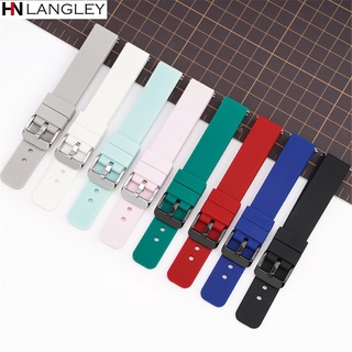 Dây Đeo Đồng Hồ Bằng Silicone Mềm Tháo Nhanh Có Khóa Màu Vàng 14/16/18/19/20/22/24mm