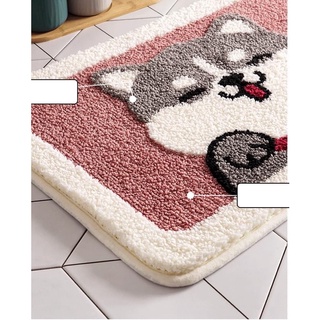 Thảm Chùi Chân Thảm Lau Chân Thảm Len Mịn Chống Trượt 40x60cm