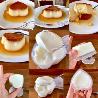 ✿✿✿50 Khuôn Nhựa Làm Bánh Flan,Caramen Hình Tim/Hình Tròn (kèm nắp)✿✿✿