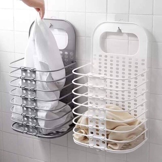 Giỏ Đựng Đồ Treo Tường Gấp Gọn 3379- 1 Việt Nhật, Giỏ Treo Quần Áo Thông Minh Có Kèm Miếng Dán CamCamHome