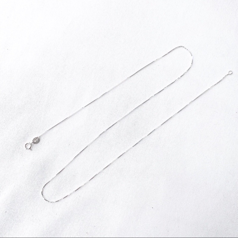 Ảnh Dây chuyền vuông bạc 925 đơn giản Dế Bạc – D2042 3