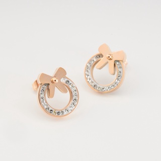Khuyên tai nữ LAMY Diamond bow earrings 3018