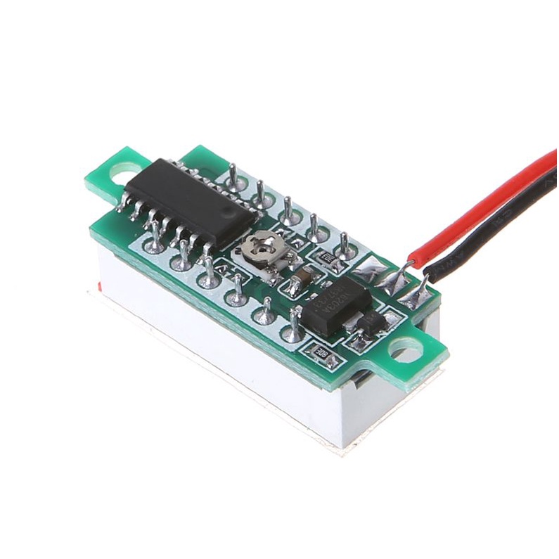 Máy kiểm tra điện màn hình kỹ thuật số LED hai dây OXXGGKAO cho đồng hồ đo Vôn kế DC2 5V 30V có kết nối ngược cho Pr