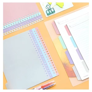 Set 4/5 tờ tab phân trang, ngăn trang sổ còng, lò xo - dụng cụ tự làm sổ học tập, planner - Tự chọn nhiều màu 🐻🌸🌸
