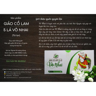 Trà Giảo cổ lam 5 lá Võ Nhai - hỗ trợ an thần, hạ áp, giảm béo phì