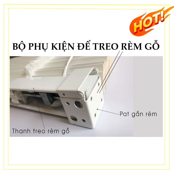 Phụ kiện rèm gỗ: Pát đỡ treo rèm gỗ, Ke đỡ để lắp rèm sáo gỗ | Shopee ...