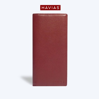 MIDAS HAVIAS ví dài unisex có ngăn khoá kéo da bê Calfskin nhập khẩu 100%
