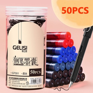 Set 50 Bút Mực Thay Thế 3.4mm Màu Đen/Xanh Dương/Đỏ/Đỏ 12 Màu Tùy Chọn Tiện Dụng