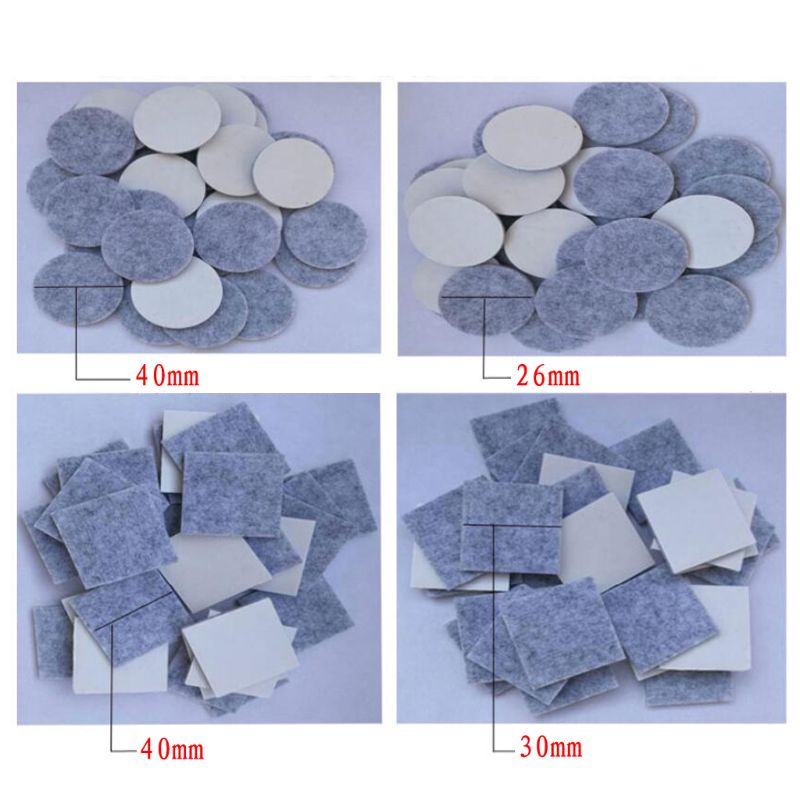 Fol Felt Pads 80 130 Chiếc Bề Mặt Cứng Và Không Đều Ngăn Ngừa Trầy Xước Cho Tủ Sách Bàn Để Bảo Vệ