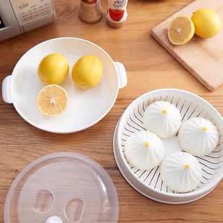 Khay hấp thực phẩm 5625 nhựa Việt Nhật dùng cho lò vi sóng Cam Homeware